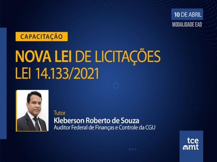 Controladores internos serão capacitados pelo TCE-MT sobre a Nova Lei de Licitações